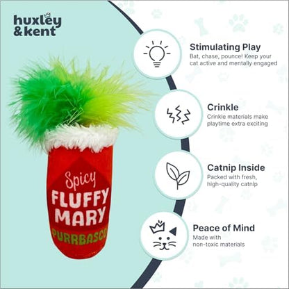 Huxley & Kent Plush Crinkle Catnip Cat Toy, Fluffy Mary, Large - Image 4