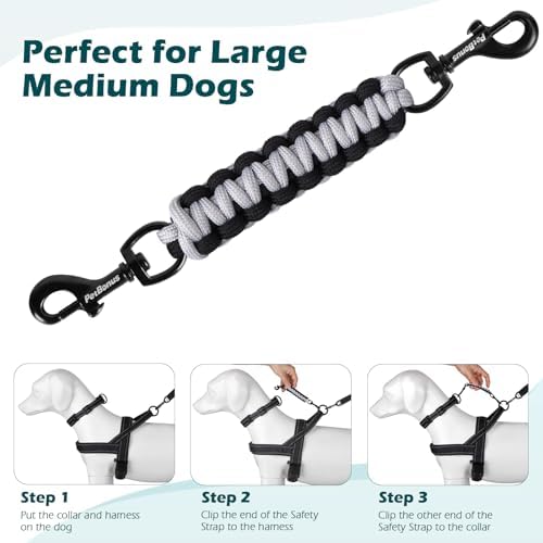 PetBonus Dog Collar Safety Clip, Handmade Prong Collar to Harness Connector - Image 6