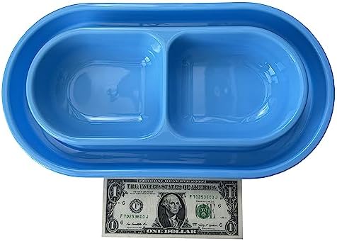 Ant Proof Cat Dish 32 Oz Pet Food Water Bowl for Dogs Cats Blue, M - Image 5