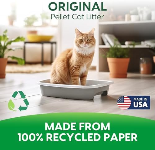 Fresh Pellet Non-Clumping Paper Cat Litter, 25 Pound - Image 3
