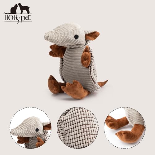Hollypet Armadillo Squeaky Dog Toys for Medium Large Dogs, 14" - Image 3