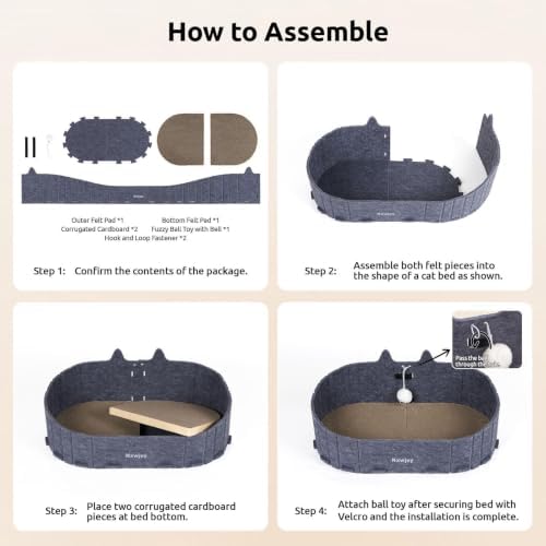 Cat Scratcher Bed for Indoor Cats Cardboard Cat Scratch Couch - Image 6