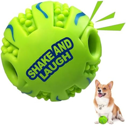 Spiky Interactive Dog Toys Ball, Wave, XS, 2.75 in (7 cm) by SHAKEANDLAUGH