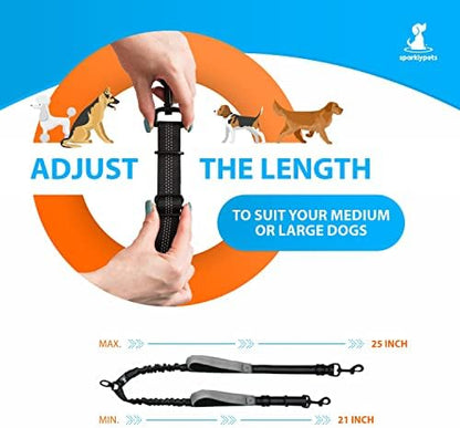 SparklyPets Double Dog Leash for 2 Dogs (Gray Coupler, Medium/Large) - Image 5