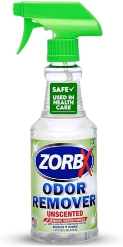 ZORBX Unscented Odor Remover Spray 16 Oz, Hospital-Grade Formula by ZORBX
