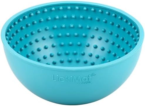 LickiMat Wobble, Dog Slow Feeder Bowl Lick Mat, Boredom Anxiety Reducer; Perfect for Food, Treats, Yogurt, or Peanut Butter. Fun Alternative to a Slow Feed Dog Bowl, Turquoise - Image 3