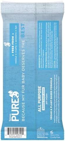 TropiClean Pure All Purpose Dog Wipes, Breezy Fresh Scent, 50ct - Image 2