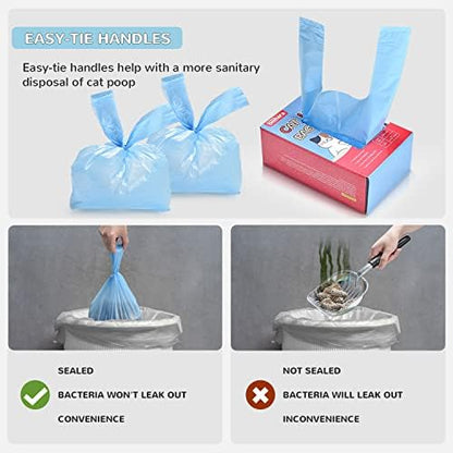 Cat Litter Bags, 120 Count, Ultra Thick, Scented, Leak-Proof, Disposable, 15 Liters Capacity - Image 2