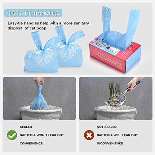 Cat Litter Bags, 120 Count, Ultra Thick, Scented, Leak-Proof, Disposable, 15 Liters Capacity - Image 2