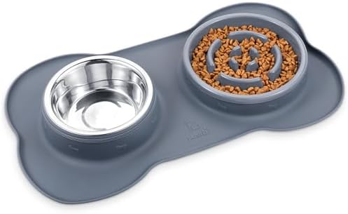 Pecute Slow Feeder Dog Bowls to Slow Down Eating, Dog Slow Feeder Bowl by pecute
