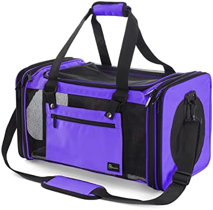 Soft-Sided Pet Carrier for Cats Small Dogs of 15 Lbs Medium Purple by NextFri