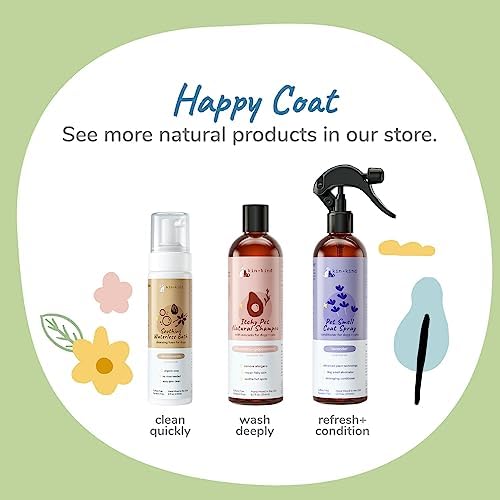 kin+Kind Dry Shampoo and Deodorizing Spray Bundle- Waterless Dog Shampoo & Pet Odor Eliminator Deodorizing Spray - Almond+Vanilla - Image 5