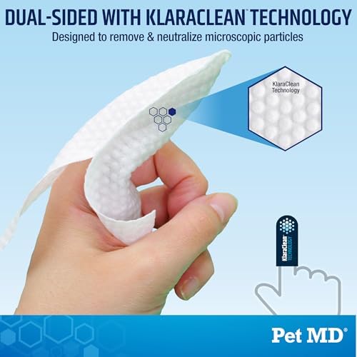 Pet MD Advanced Ear Finger Wipes for Dogs & Cats - Cucumber Melon (50ct) - Image 5