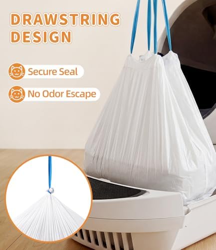 120 Count Cat Litter Bags Compatible with Automatic Litter Box Robot 3/4/5 - Image 5
