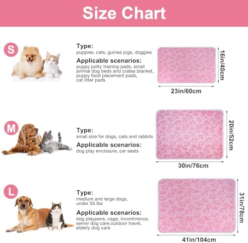 Dono 1 Pack 3 Dog Blankets, Soft Fluffy Fleece Pet Blanket Warm Sleep Mat Paw Print Design Puppy Kitten Throw Blankets Doggy Blanket for Dogs - Image 3