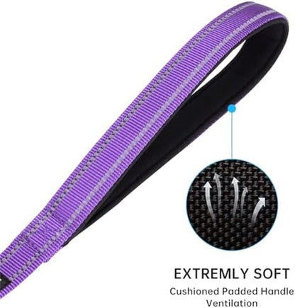 EXCELLENT ELITE SPANKER 5FT Reflective Double Dog Leash for Two Dog 3/4" W - Image 3