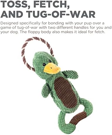 Outward Hound Scrunch Bunch Duck Interactive Plush Squeaky Dog Tug Toy - Image 6