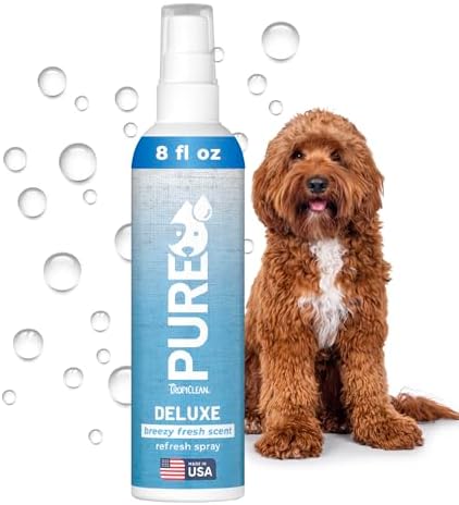 TropiClean Pure 2-in-1 Dog Perfume, Breezy Fresh Scent, 8oz by TropiClean