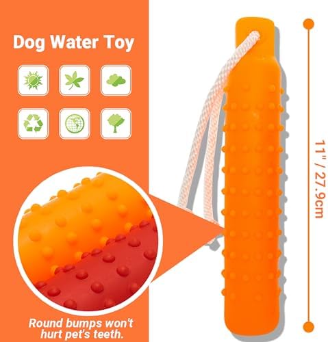 Dog Water Toys, 2 Pack Floating Bumper Fetch Toy Dummy - Image 2