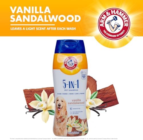 Arm & Hammer 5-in-1 Dog Shampoo, Vanilla Sandalwood, 20 Fl Oz - Image 3