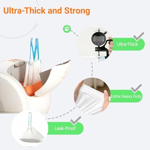 Cat Litter Box Liners with Bag Dispenser Compatible with MeoWant-SCO1 SCO2 - Image 5
