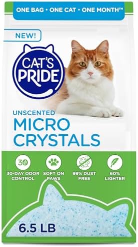 Cat's Pride Micro Crystals Litter with 30-Day Odor Control Unscented 6.5lb by CatsPride