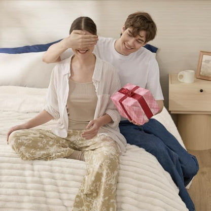 Bedsure ComfyFleece™ Waterproof Blanket for Bed, Twin（60"x80"） Cream - Image 3