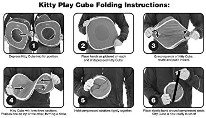 Kitty City Safari Jungle Collapsible Cat Toy Collection, Cube (Pack of 4) - Image 6