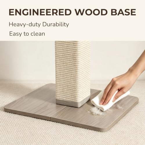 32 Inches Cat Scratching Post with Perch for Indoor Cats Adults - Image 6