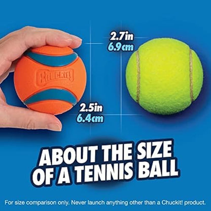 Chuckit! Ultra Ball Dog Toy with Cleaning Bucket, Medium 2.5-in, 8-Pack - Image 5
