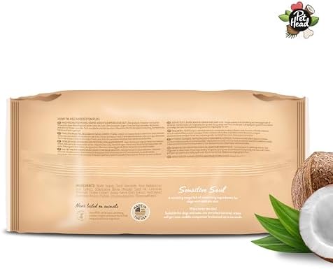 Pet Head Sensitive Soul Dog & Cat Wipes for Paws, Body & Face | 100 Pack - Image 2