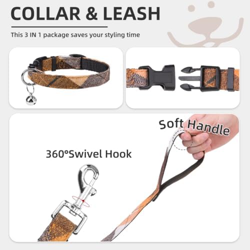 PUPTECK Dog Harness, Collar and Leash Set No Pull for Small Medium Sized - Image 4