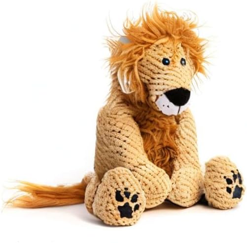 fabdog Floppies Plush Dog Toy - Cute & Durable Squeaky Dog Toys - Best Squeak Toy for Puppies and All Breeds | Ideal Pet Gift| Large Lion - Image 6