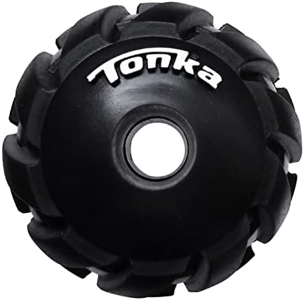 Tonka Mega Tread Ball Treat Holder Dog Toy, Lightweight, Durable and Water Resistant, 3 Inches, for Small/Medium/Large Breeds, Single Unit, Black - Image 3