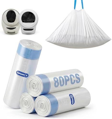80 Count Cat Litter Bags Compatible with Automatic Litter Box Robot 3/4/5 by Unknown