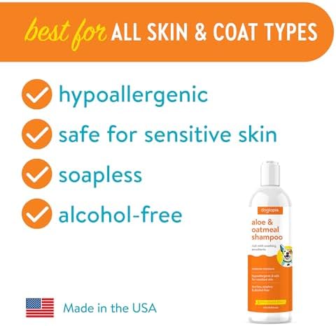 Everyday Aloe & Oatmeal Shampoo – Piña Colada Scent (16oz) | Nourishing Shampoo for Dogs and Cats Rich with Soothing Emollients | Alcohol-Free, Soapless & Tearless - Image 2