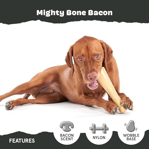 BarkBox Bacon Bone Super Chewer - Toy for Large Dogs - Image 4