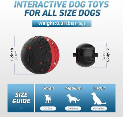 HETOO Smart Interactive Dog Ball, Remote Control Moving Dog Toys, 3.2 Inch - Image 4