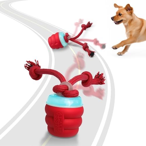 Giociv Interactive Dog Toys with Motion Activated, Squeaky Dog Toy Active Rolling Ball Wicked Ball for Daily Training by Giociv
