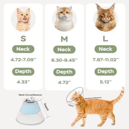 Cat Cone Collar Soft: Comfortable Waterproof Mesh Recovery Cone After Surgery to Stop Licking and Scratch, Alternative to Plastic Elizabeth Head/Neck Cone - Image 6