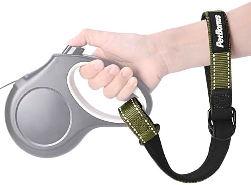 PetBonus Short Dog Leash, Safety Wrist Strap for Dog Retractable Leash by Petbonus
