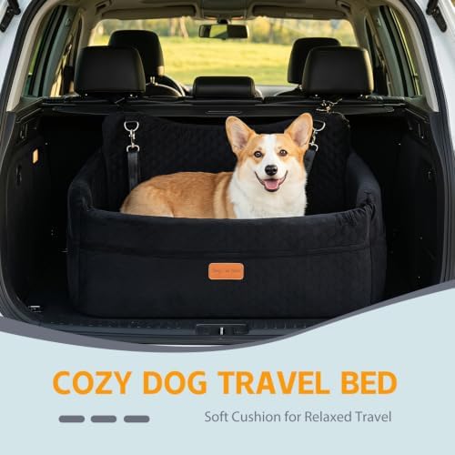 Dog Car Seat for Large Dogs up to 55 lbs, Heavy Duty Booster Seat - Image 3