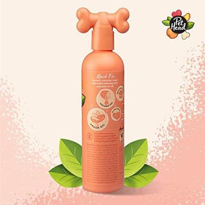 Pet Head Quick Fix 2 in 1 Dog Shampoo & Conditioner | Peach Scent |16fl oz. - Image 2