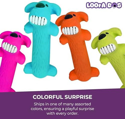 Multipet Original Loofa Latex Dog Toy - Squeaky Toy for All Dogs - Easy-to-Clean Squeaky Toys - Latex Dog Toys for Playing (1 Count, 6”, Random Color Surprise) - Image 4