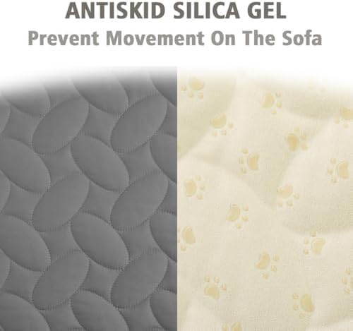 Ameritex Waterproof Pet Bed Cover Anti-Slip Dog Bed Blanket for Sofa and Furniture Waterproof New Pattern Design (Lightgrey, 30x90 Inch (Pack of 1)) - Image 4