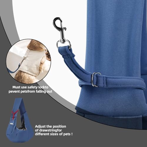 Dog and Cats Carrier Sling, Puppy Small Pet Carrier with Storage Pocket - Image 6
