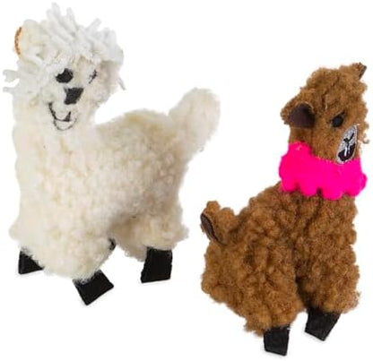 Pet Zone Mama Llama Soft Plush Catnip Filled Interactive Cat Toy, 2 Pack - Image 4