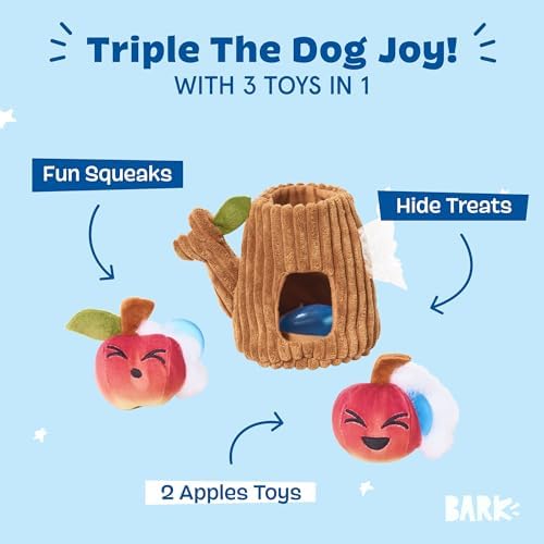 BarkBox Them Apples 3-in-1 Interactive Plush Dog Toy - Image 2