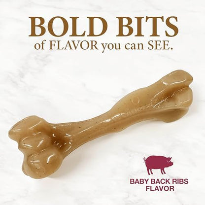Nylabone Strong Chew Gourmet Style Dog Chew Toy, Baby Back Ribs Flavor - Image 3