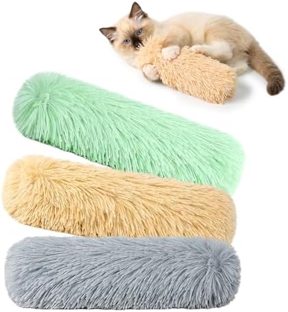 Cat Toys 3 Pack Catnip Pillows, Soft and Durable Crinkle Sound, Solid by Home